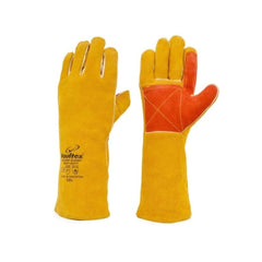 Vaultex DDL Double Palm Welding Gloves With Piping - Yellow - Slide 1