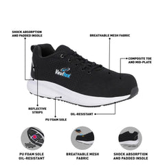 Vaultex DFS SBP Low Ankle Non-Metal Safety Shoes - Black - Slide 5