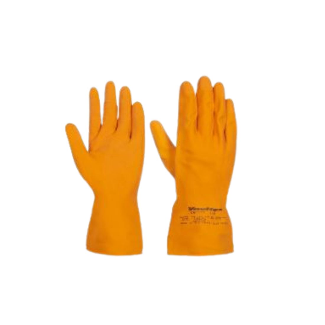 Vaultex DRC Latex Flocklined Gloves - Yellow