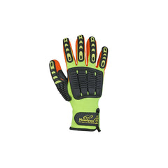 Vaultex HAO Nitrile Coated Impact Safety Gloves - Fluorescent Yellow - Slide 2