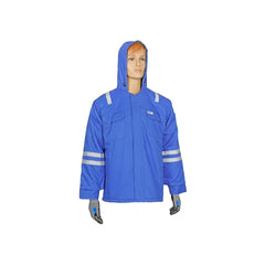 Vaultex IDU 100% Cotton Winter Jacket - 240 GSM, Royal Blue - Slide 2