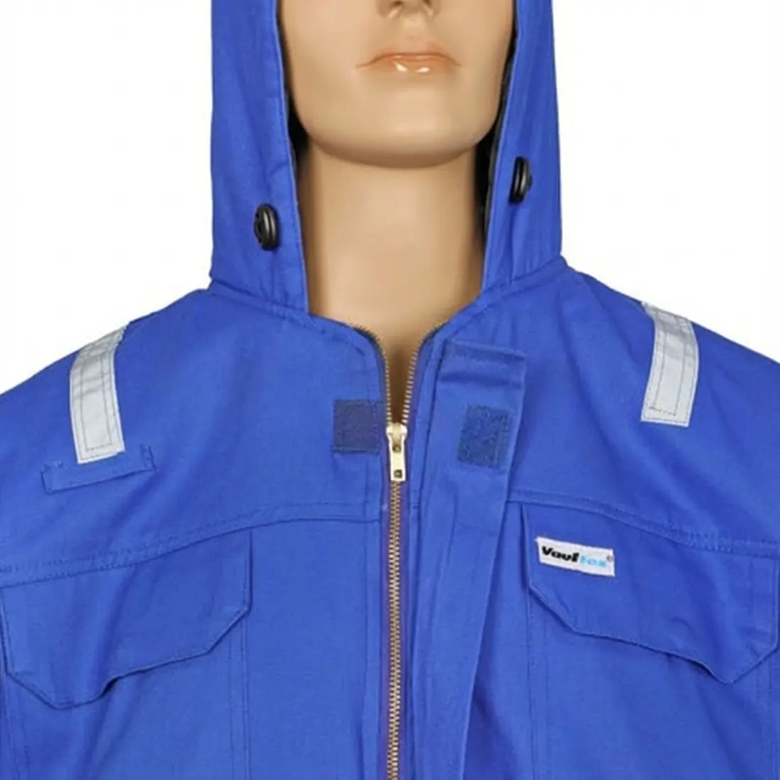 Vaultex IDU 100% Cotton Winter Jacket - 240 GSM, Royal Blue