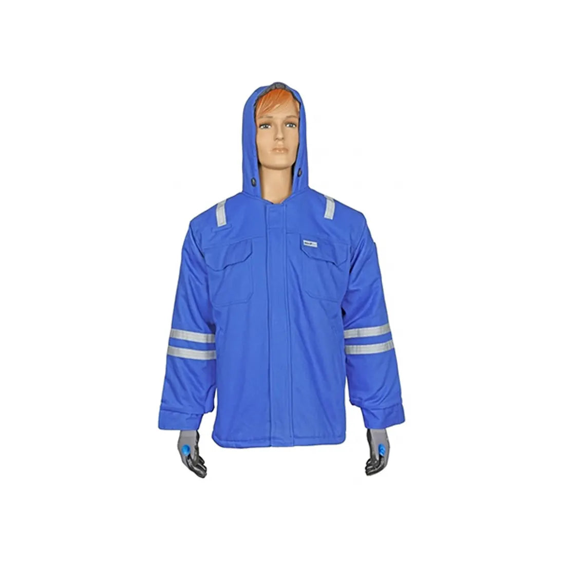 Vaultex IDU 100% Cotton Winter Jacket - 240 GSM, Royal Blue