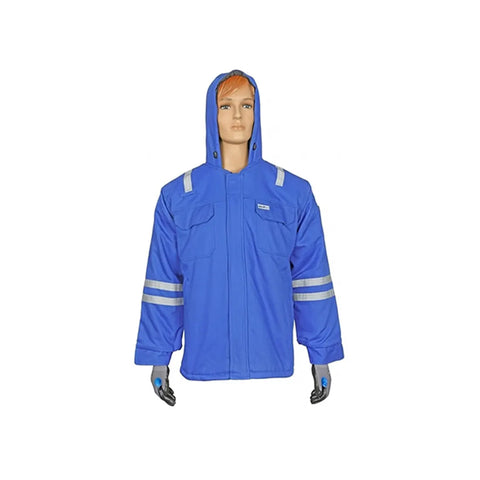 Vaultex IDU 100% Cotton Winter Jacket - 240 GSM, Royal Blue