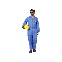 Vaultex ISI 100% Smooth Cotton Coverall - Petrol Blue - Slide 1