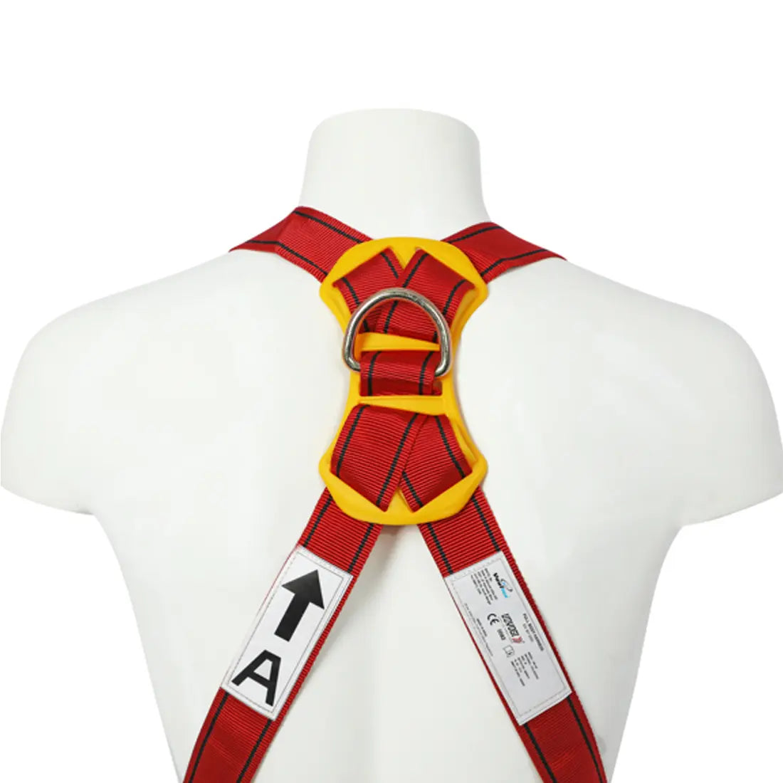 Vaultex JRM Full Body Harness - Red & Yellow