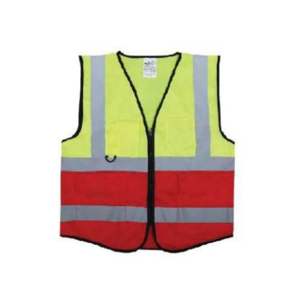 Vaultex KTI Executive Fabric Vest - Yellow & Red