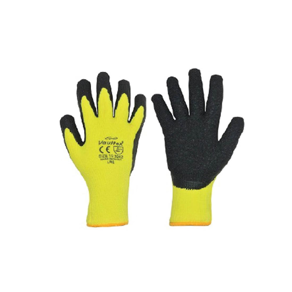 Vaultex LRE Latex Coated Gloves Yellow Black