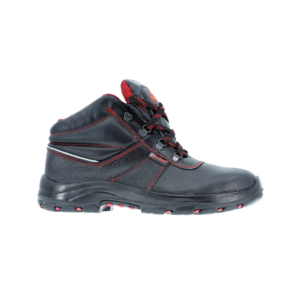 Vaultex MDJ S3 HRO High Ankle Leather Safety Shoes Black