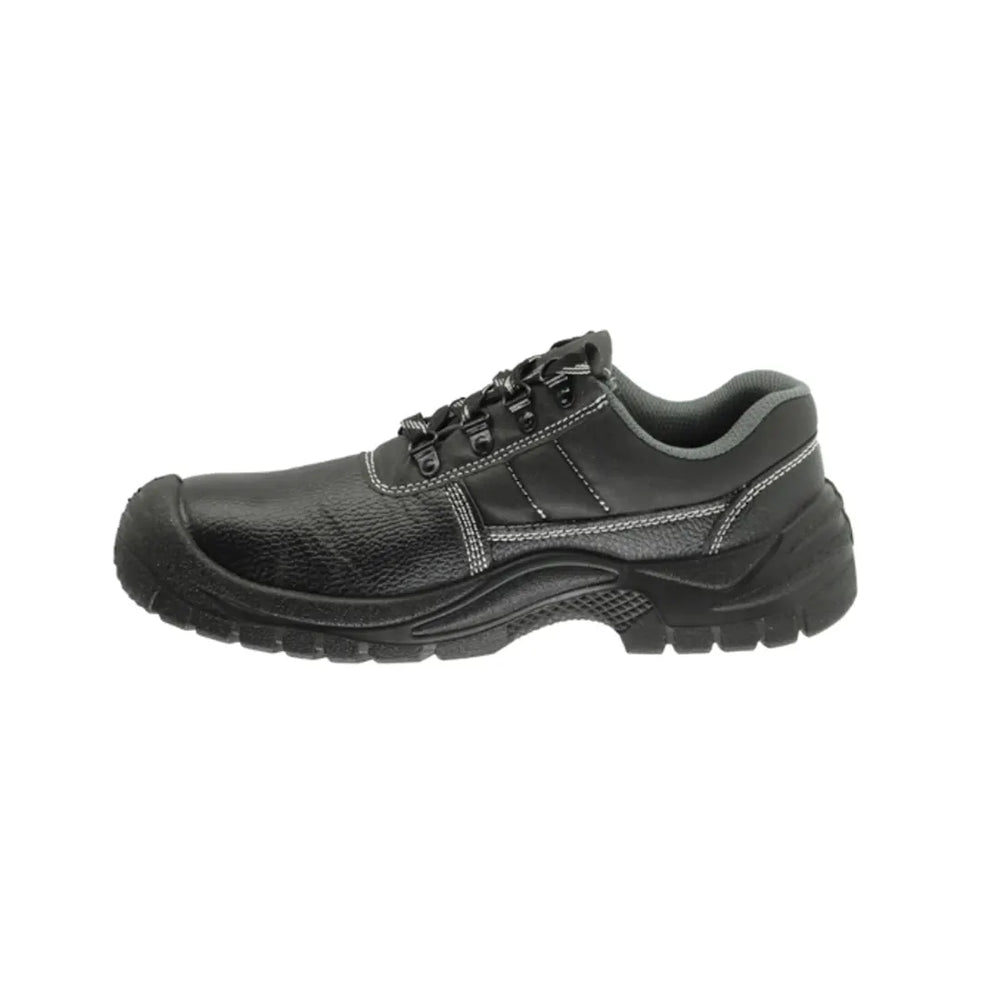 Vaultex NMS S3 Low Ankle Non Metal Leather Safety Shoes Black