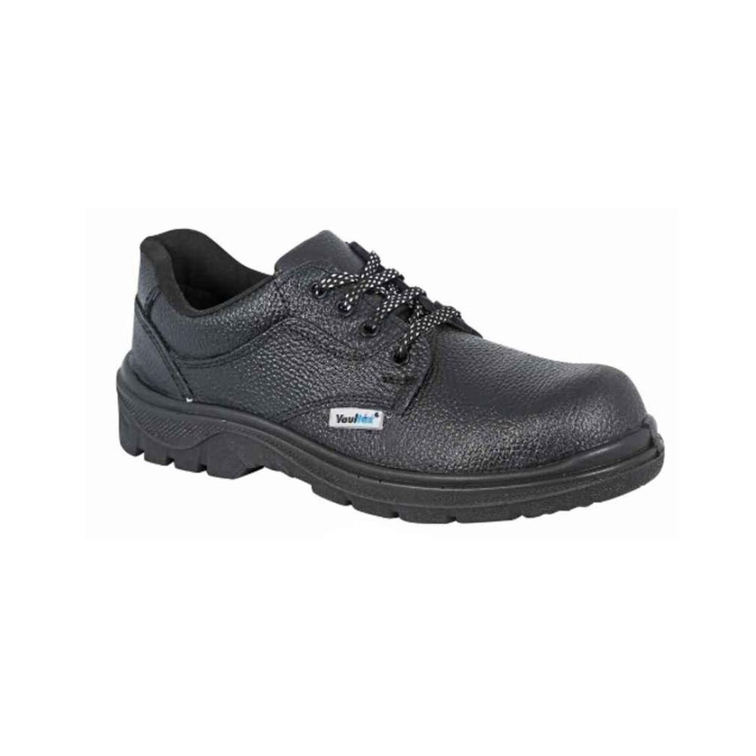 Vaultex OIL SBP Low Ankle Leather Safety Shoes - Black