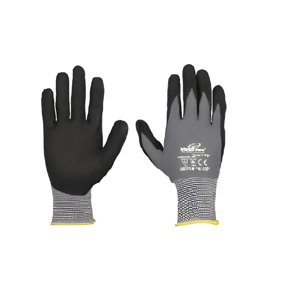 Vaultex ORD Nitrile Foam Coated Gloves Grey Black