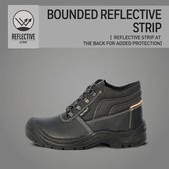 Vaultex PRI S1P High Ankle Safety Shoes - Black - Slide 9