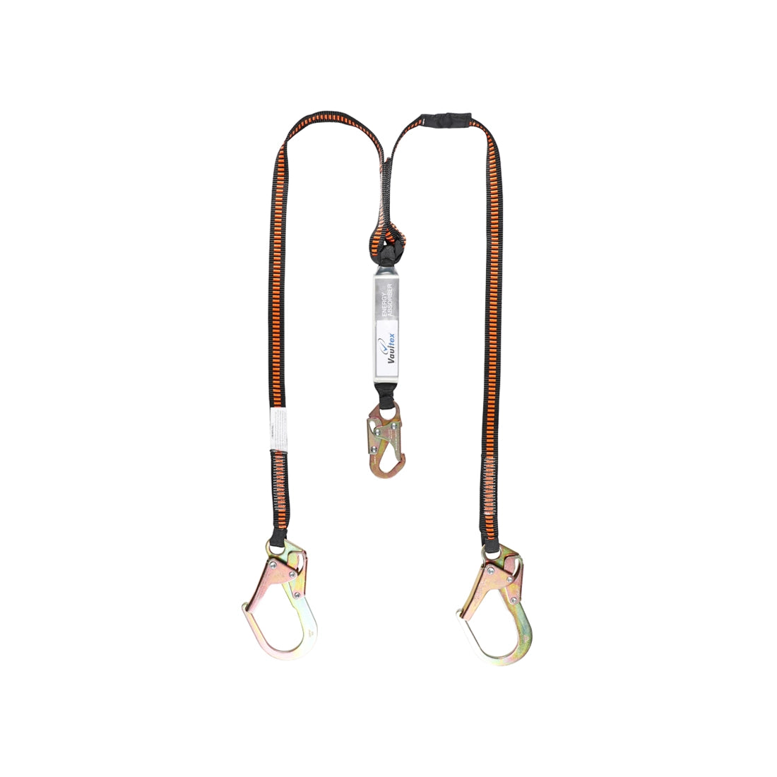 Vaultex RSD Full Body Harness with Shock Absorbing Double Lanyard - Orange & Black