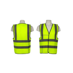 Vaultex SAJ Reflective Fabric Vest - 113 GSM, Yellow - Slide 1