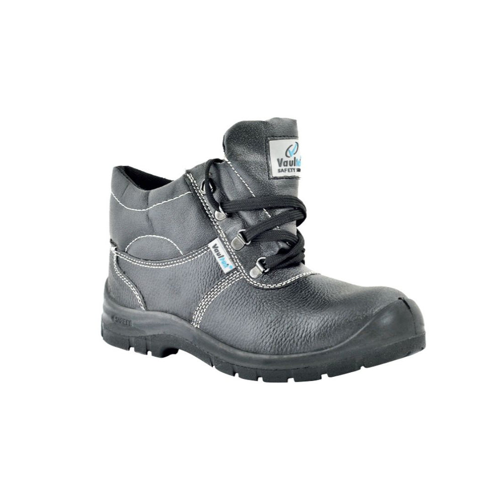 Vaultex SG6 SBP High Ankle Steel Toe Safety Shoes - Black