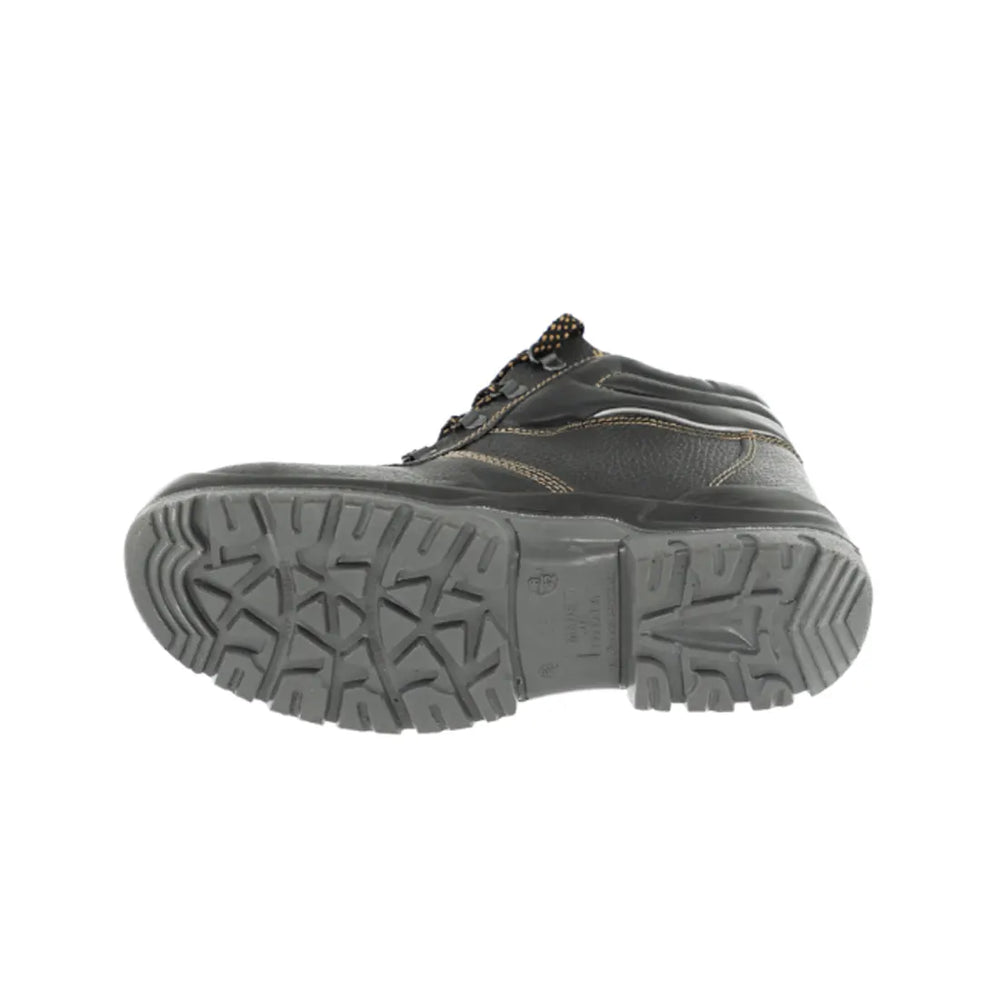 Vaultex SGK S3 High Ankle Leather Safety Shoes, Steel Toe - Black