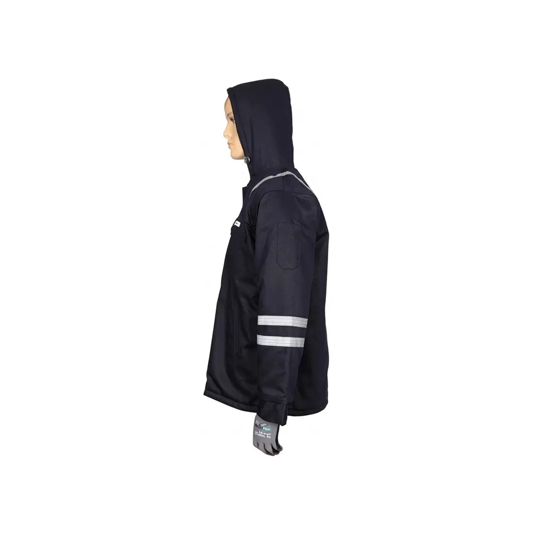 Vaultex SIM 100% Cotton Winter Jacket - 240 GSM, Dark Navy Blue