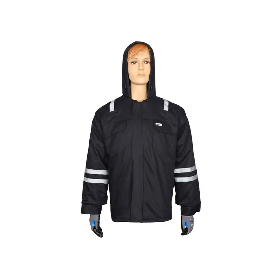 Vaultex SIM 100% Cotton Winter Jacket - 240 GSM, Dark Navy Blue