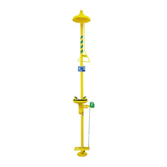 Vaultex STD Emergency Safety Shower and Eyewash - Yellow & Green - Slide 1