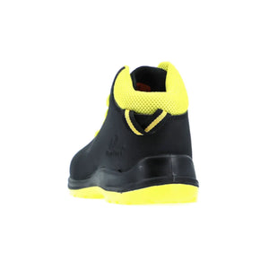 Vaultex TPS S3 High Ankle Steel Toe Safety Shoes Black & Neon Yellow