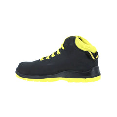 Vaultex TPS S3 High Ankle Steel Toe Safety Shoes - Black & Neon Yellow - Slide 3