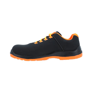 Vaultex UGR S3 Low Ankle Steel Toe Safety Shoes Black & Neon Orange