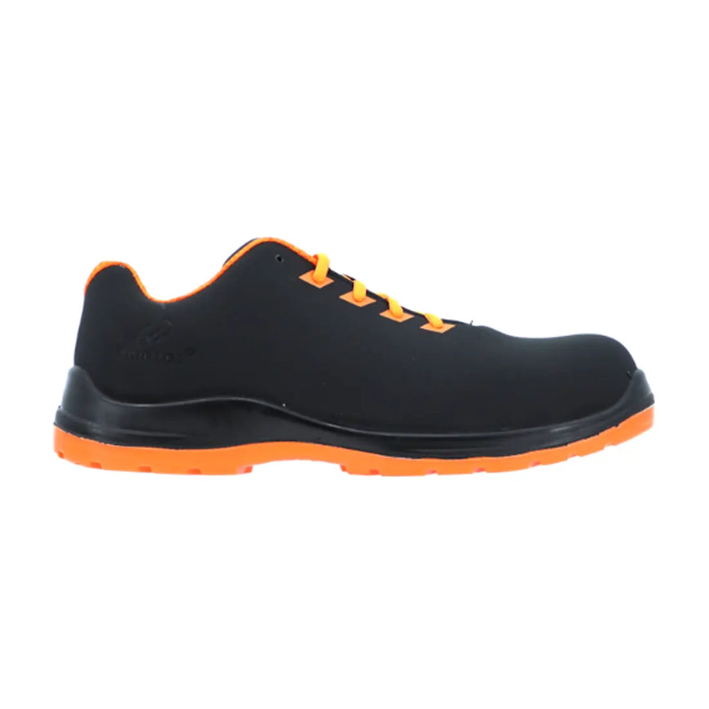 Vaultex UGR Low Ankle Safety Shoes Black & Neon Orange in Dubai | UAE