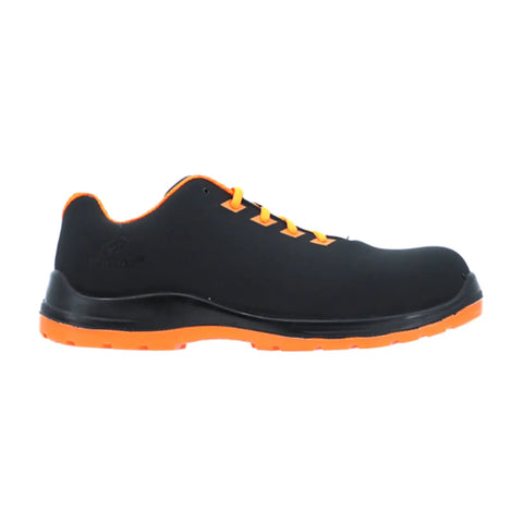 Vaultex UGR S3 Low Ankle Steel Toe Safety Shoes - Black & Neon Orange