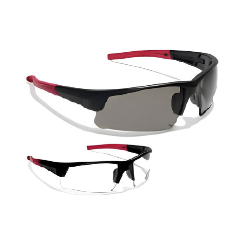 Vaultex V12 Anti-Scratch Safety Spectacle - Clear/Dark