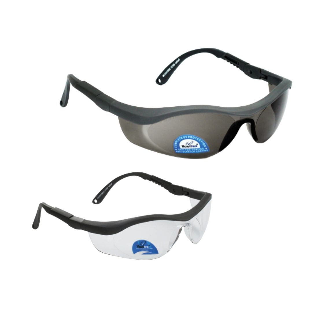 Vaultex V131 Safety Spectacles - Clear/Dark