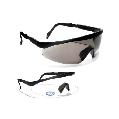 Vaultex V19 Anti-Scratch Safety Spectacle - Clear/Dark