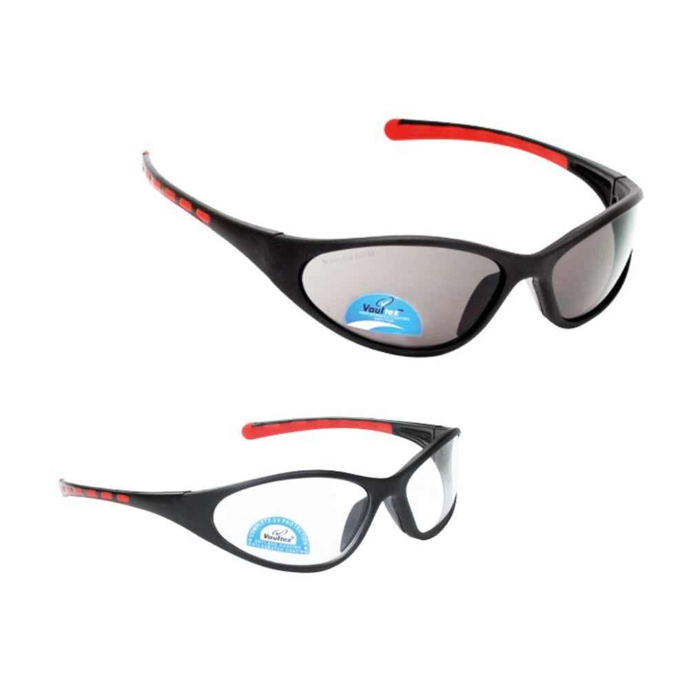 Vaultex V201 Safety Spectacles Clear Dark