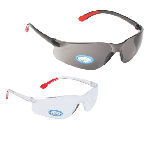 Vaultex V91 Anti-Scratch Safety Spectacles - Clear/Dark