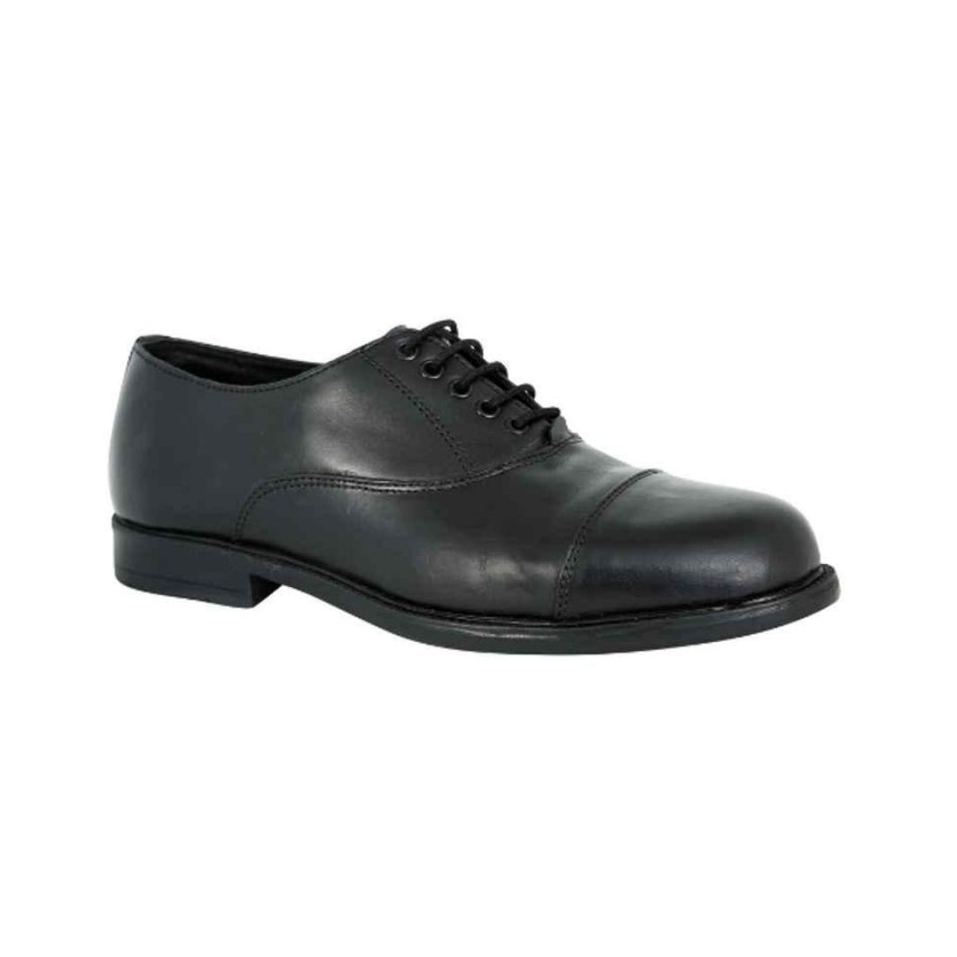 Vaultex VE23 Low Ankle Leather Non-Safety Shoes Black