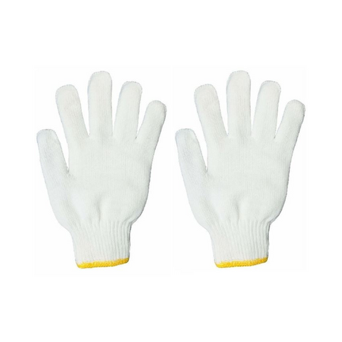 Vaultex YCG Cotton Knitted Gloves - White