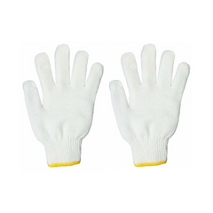 Vaultex YCG Cotton Knitted Gloves - White - Slide 1
