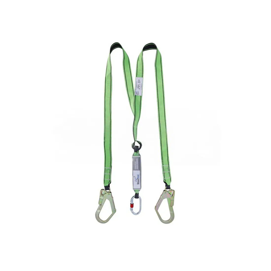 Vaultex MFK Full Body Harness with Shock Absorber Double Lanyard - Green