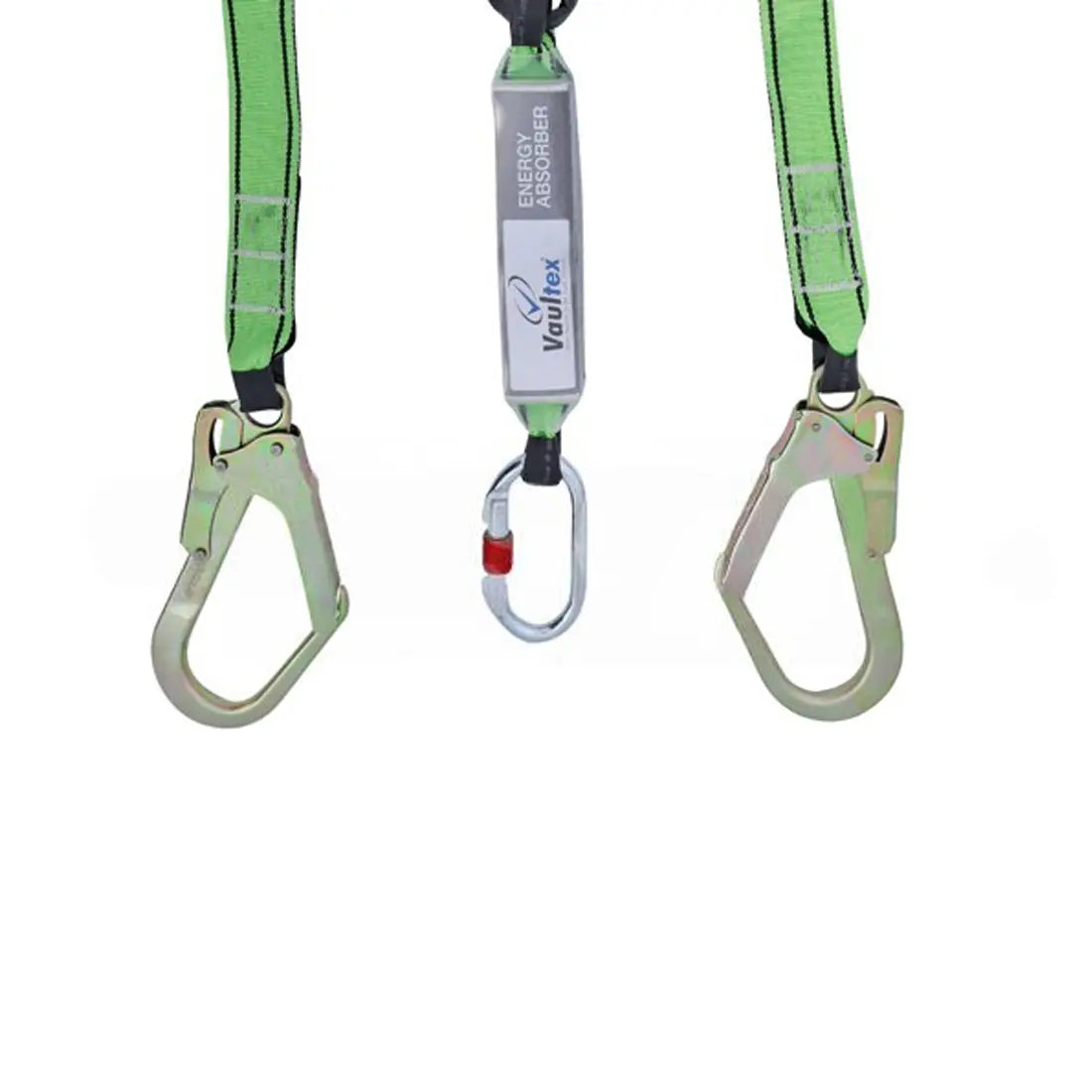 Vaultex MFK Full Body Harness with Shock Absorber Double Lanyard - Green