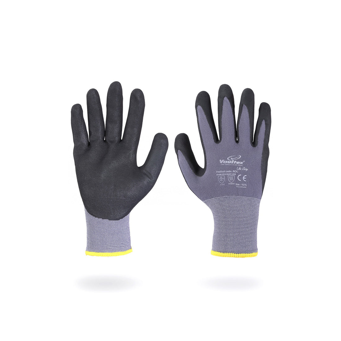 Vaultex ROC Nitrile Foam Coated Gloves - Grey