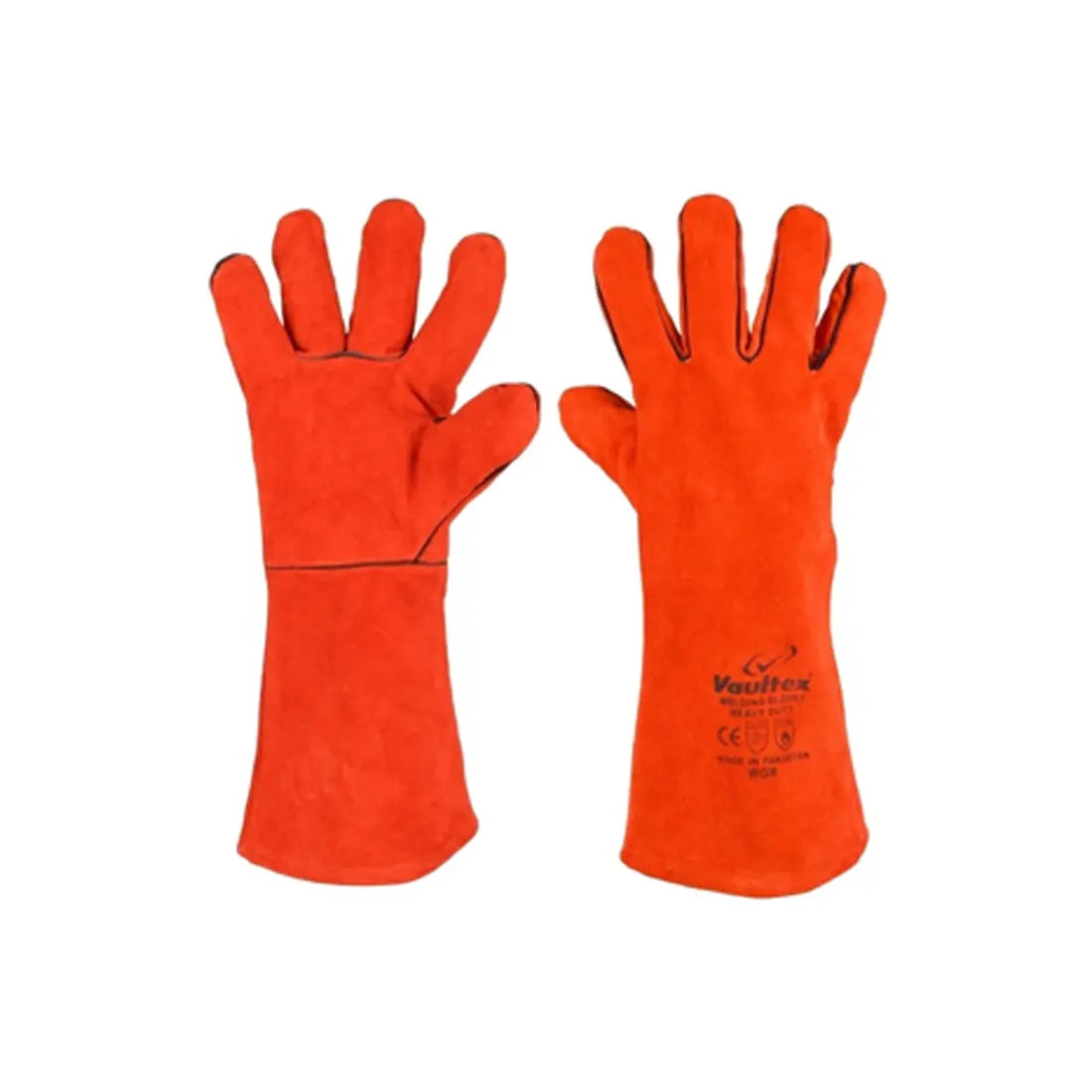 Vaultex WGR Welding Gloves With Piping - Red