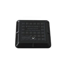 Vibrant HD Fiber Manhole Cover - 40 X 40, Black - Slide 1