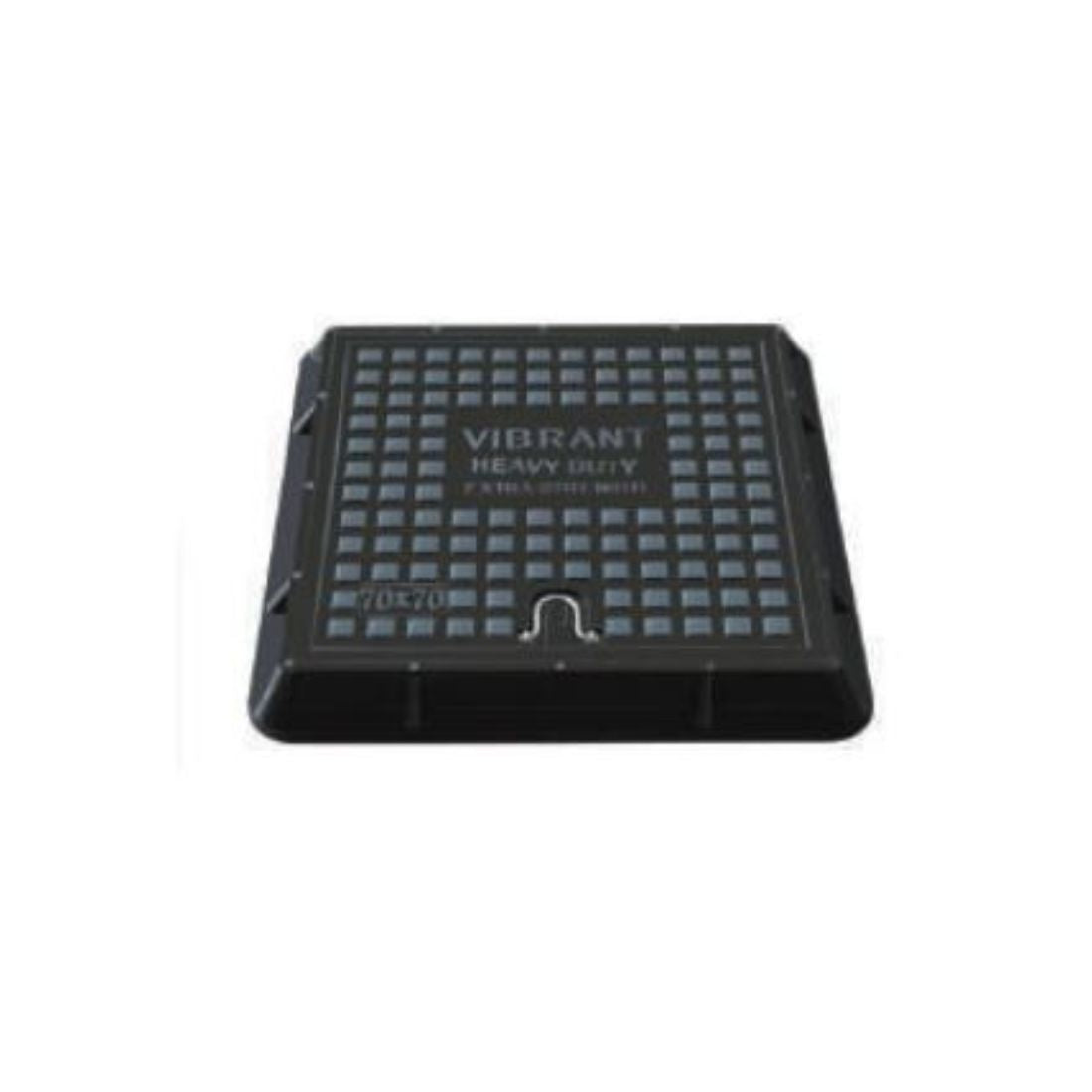 Vibrant HD Fiber Manhole Cover - 70 X 70, Black
