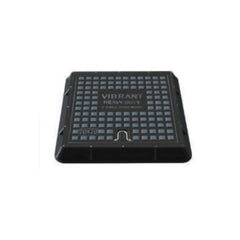 Vibrant HD Fiber Manhole Cover - 70 X 70, Black - Slide 1