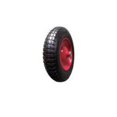 Vibrant Wheelbarrow Air Wheel - 4.00 - 8, Red - Slide 1