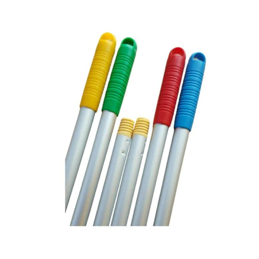 Vita CJ22-135T Aluminium Handle With Thread 135cm Red, Yellow, Blue & Green