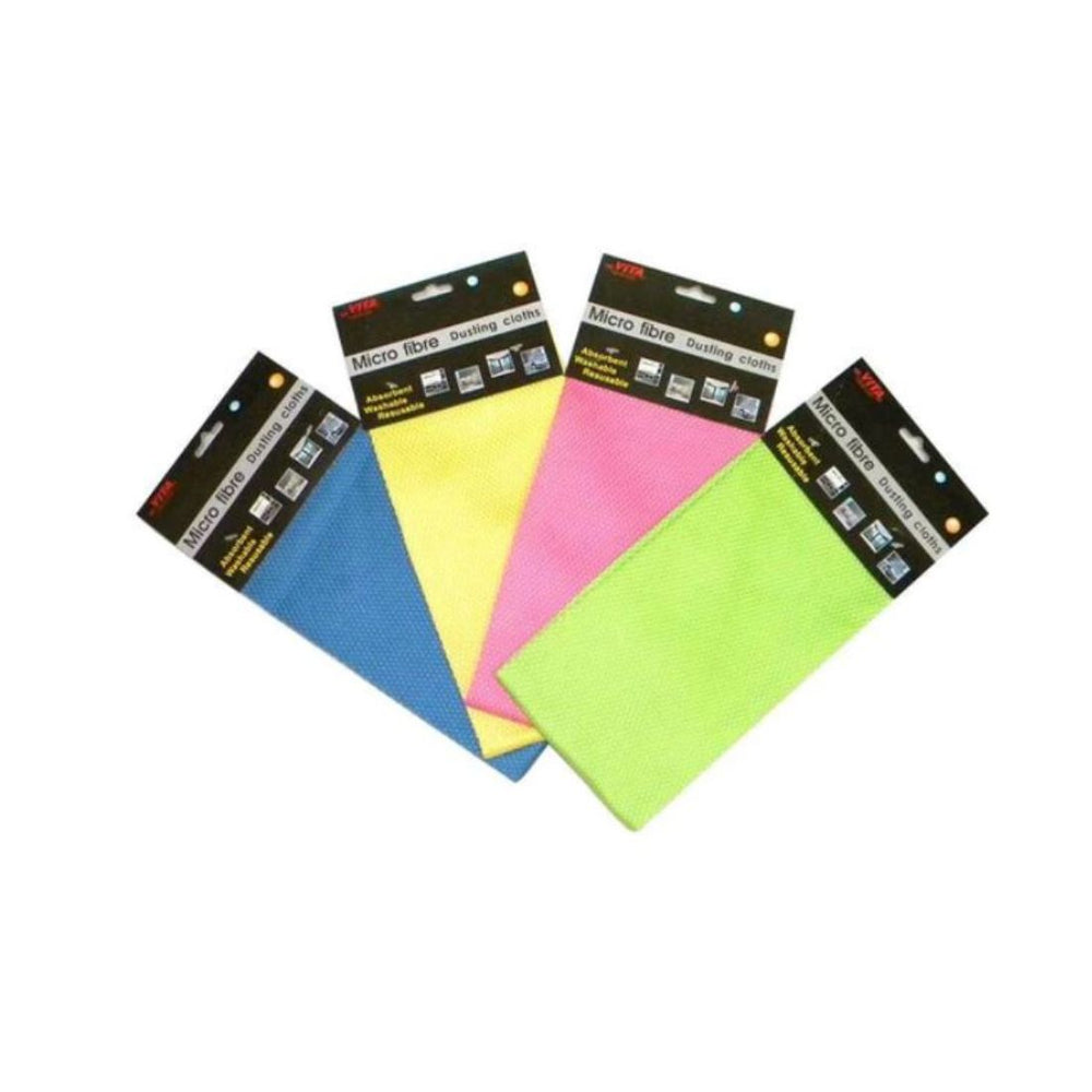 Vita CJ5714 Diamond Shape Microfiber Cloth 40 x 60cm Pink, Yellow, Blue & Green