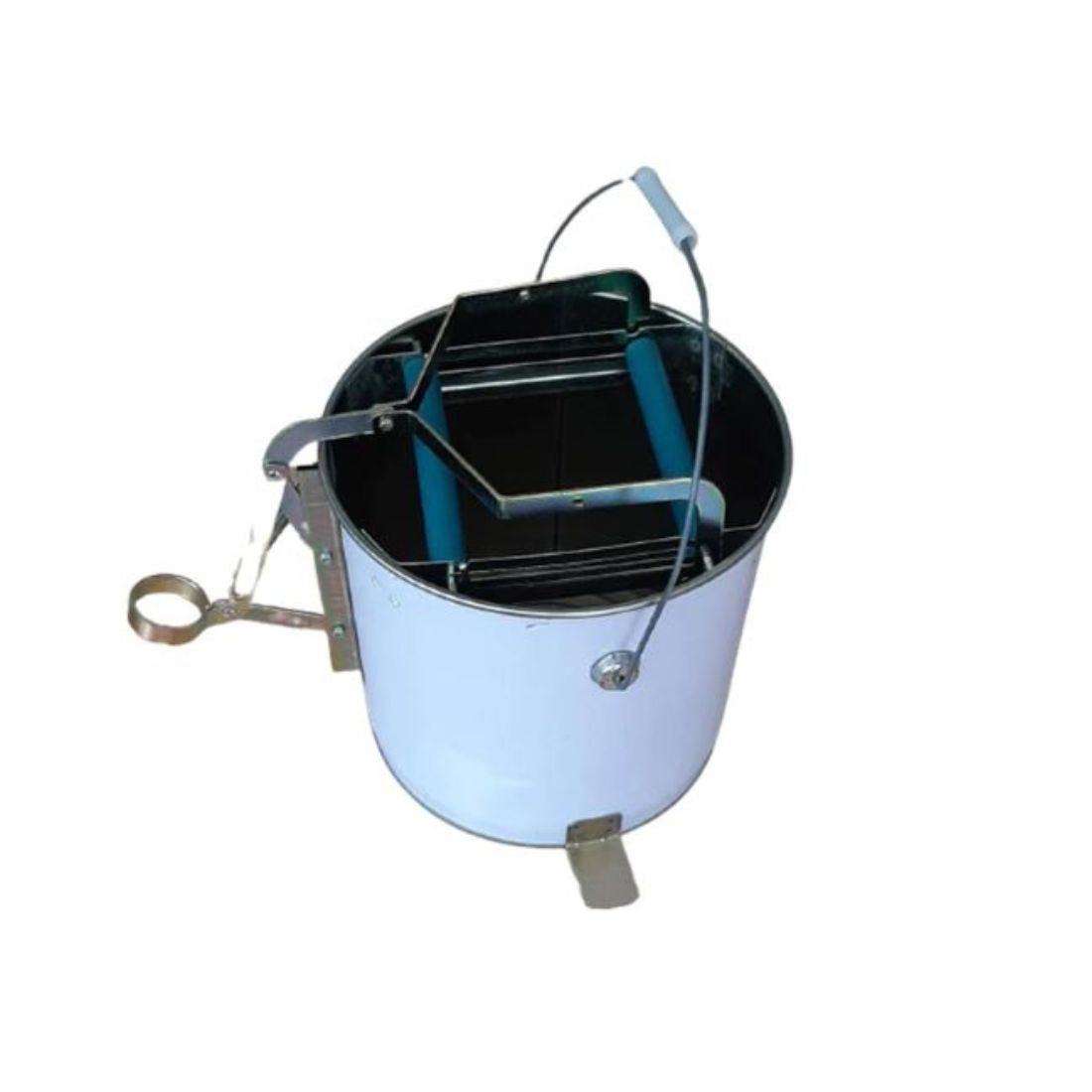 Vita Metal Mop Bucket with Wringer 16L - White