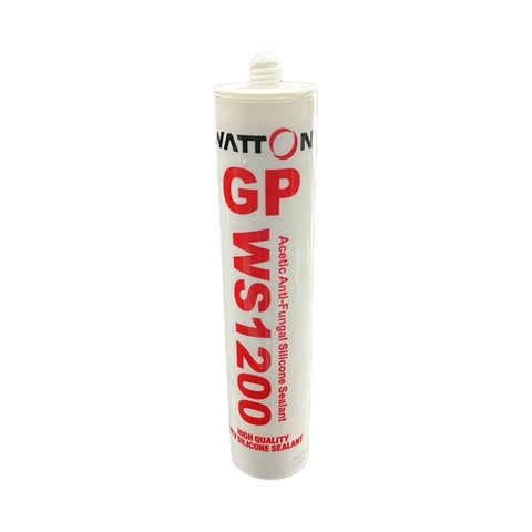 Watton GP Acetic Anti-Fungal Silicone Sealant 240g WS1200 - White