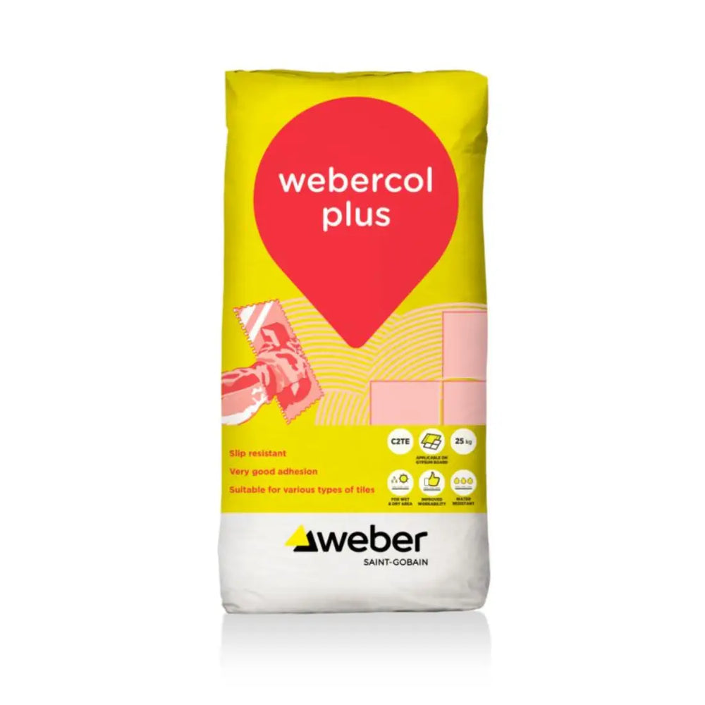 Weber Webercol Plus Tile Adhesive - White